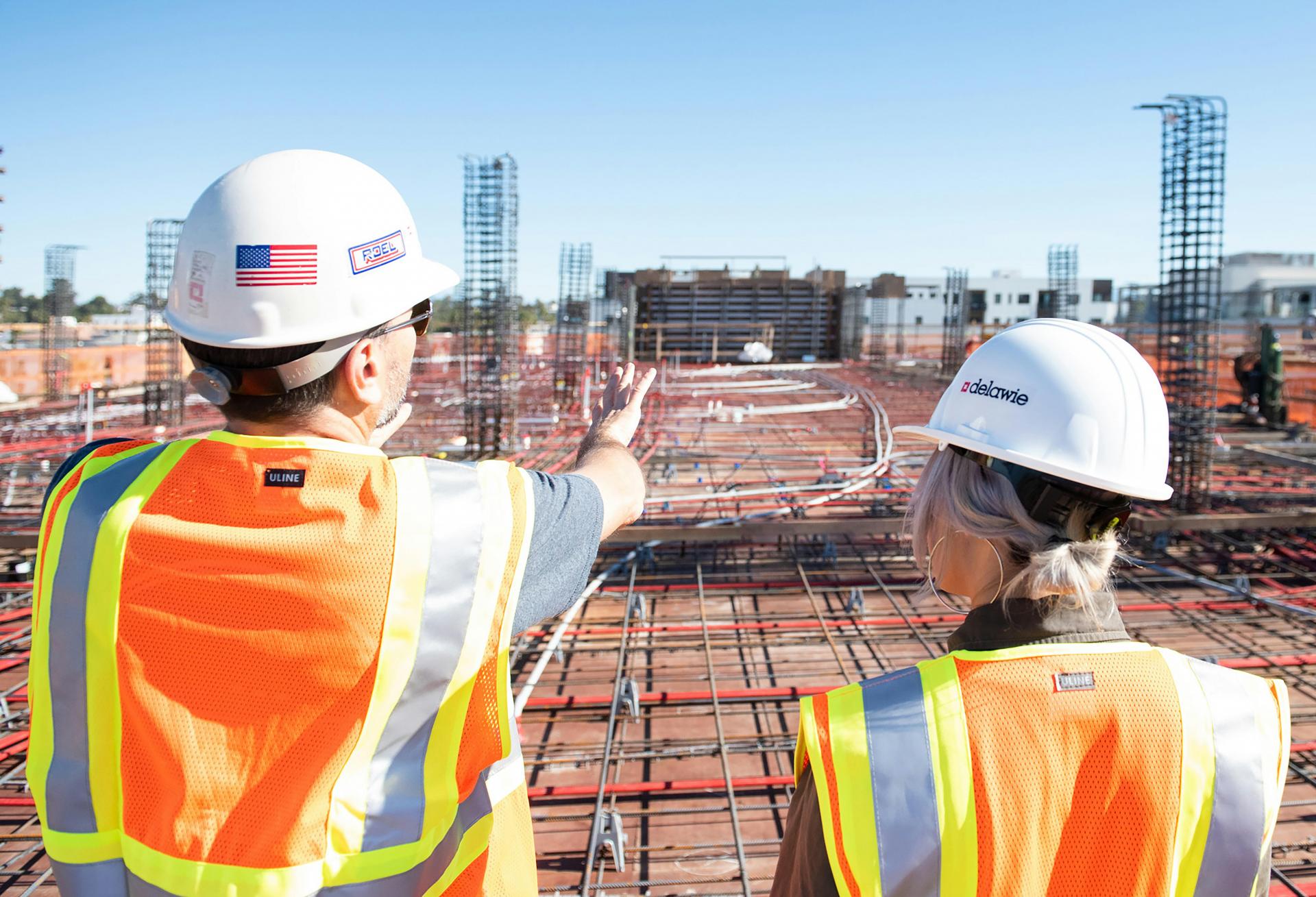 Construction Workers at construction site