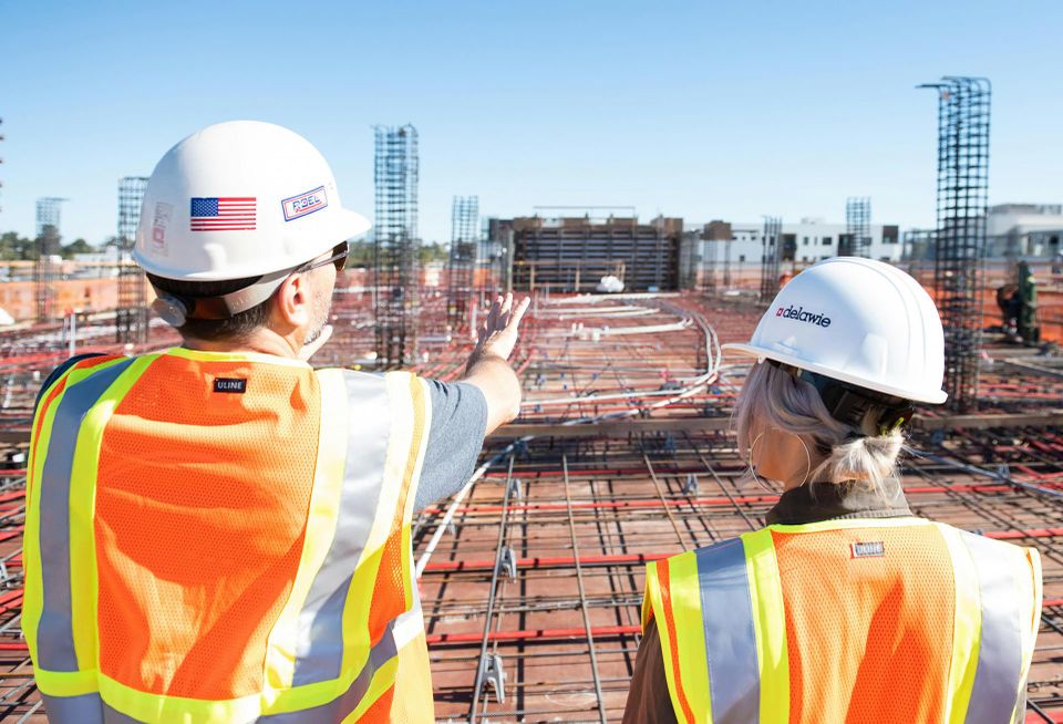 Construction Workers at construction site