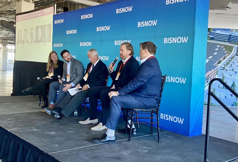 Related Beal's Erin Orpik, Syska Hennessy Group's Andrew Krenning, SZBEP's Gene Hartigan, Cushman & Wakefield's Connor Barnes and Visonbridge Life Sciences' Tim Stoll.