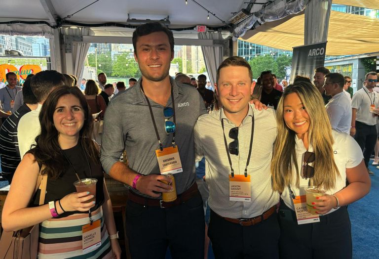 Kimley-Horn's Danielle Leonor, Arco's Gregorio Santamaria, Jason Grant and Cassie Norton.