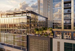 Rendering of the seventh floor amenity deck at 2811 Kirby