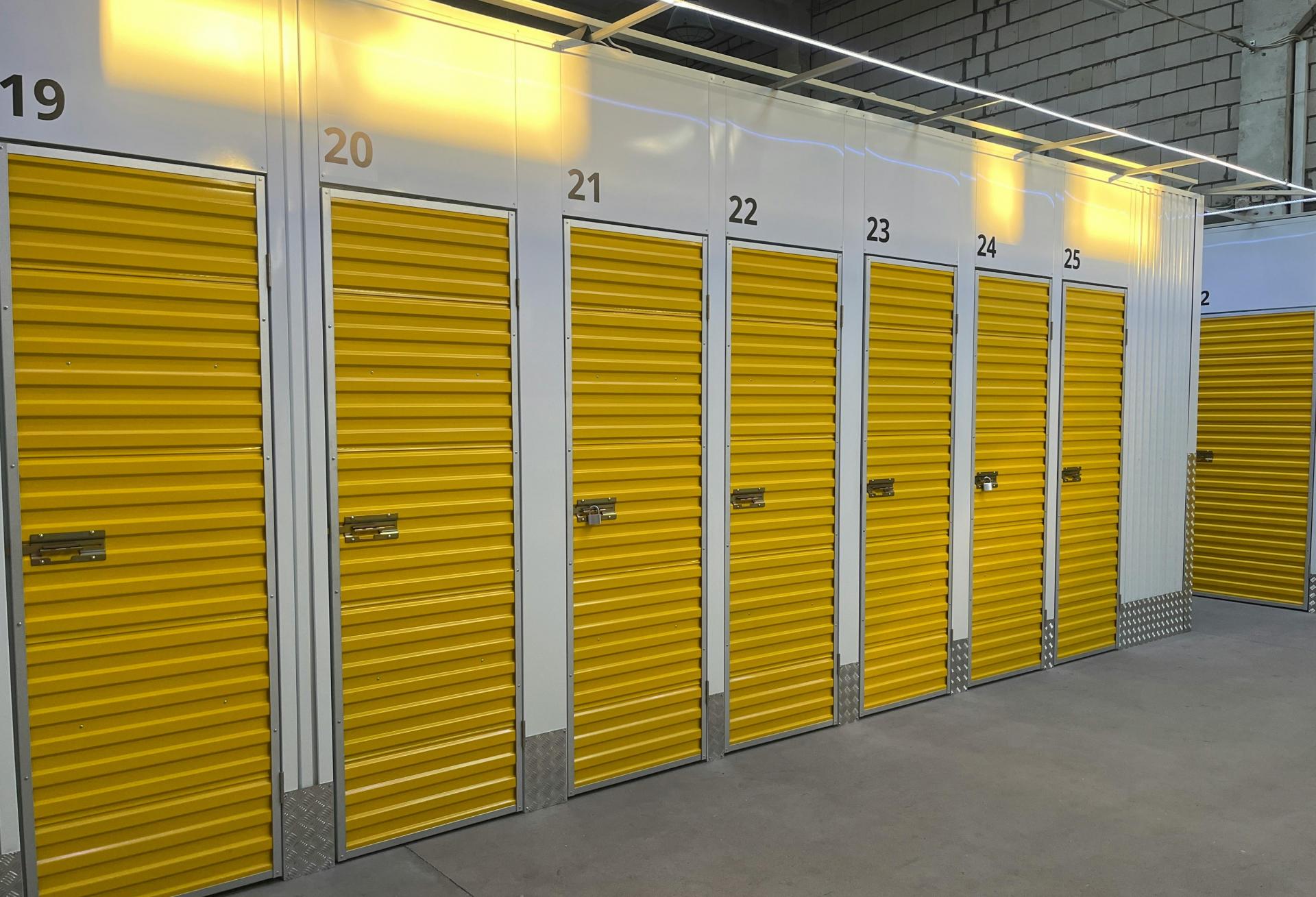 Self-storage lockers, a self-storage facility