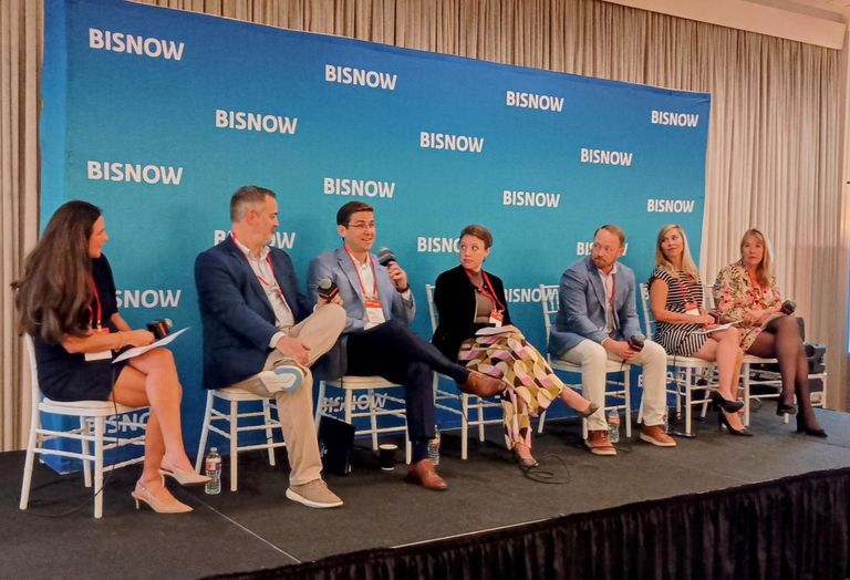Panelists at Bisnow’s DFW Healthcare Summit.