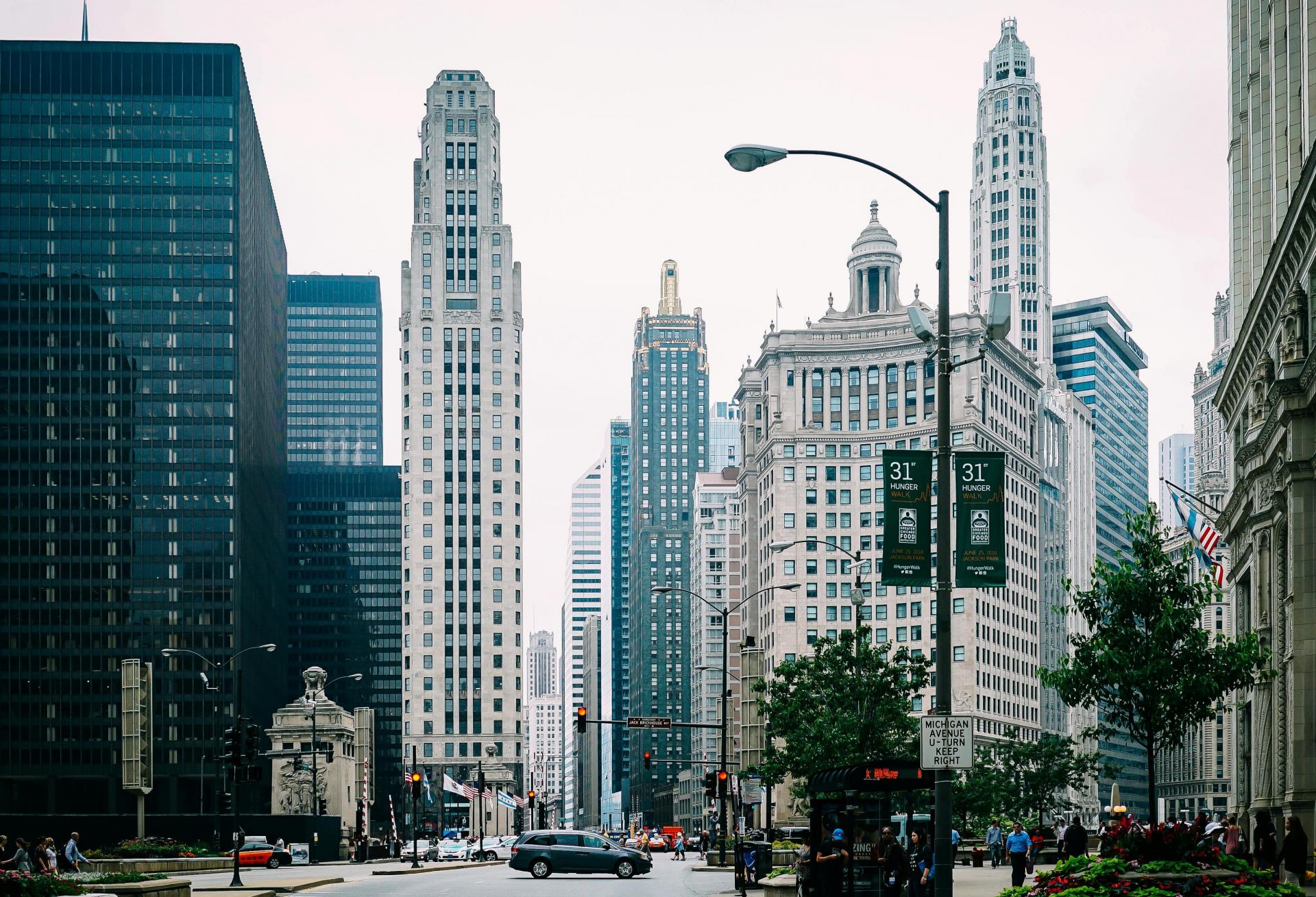 Buildings in downtown Chicago