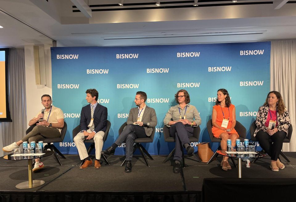 Speakers during Bisnow's National Sustainability Conference