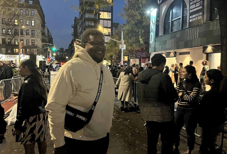 Ripco's Colby Piper at the opening of cannabis dispensary Con Bud on Oct. 19, 2023.