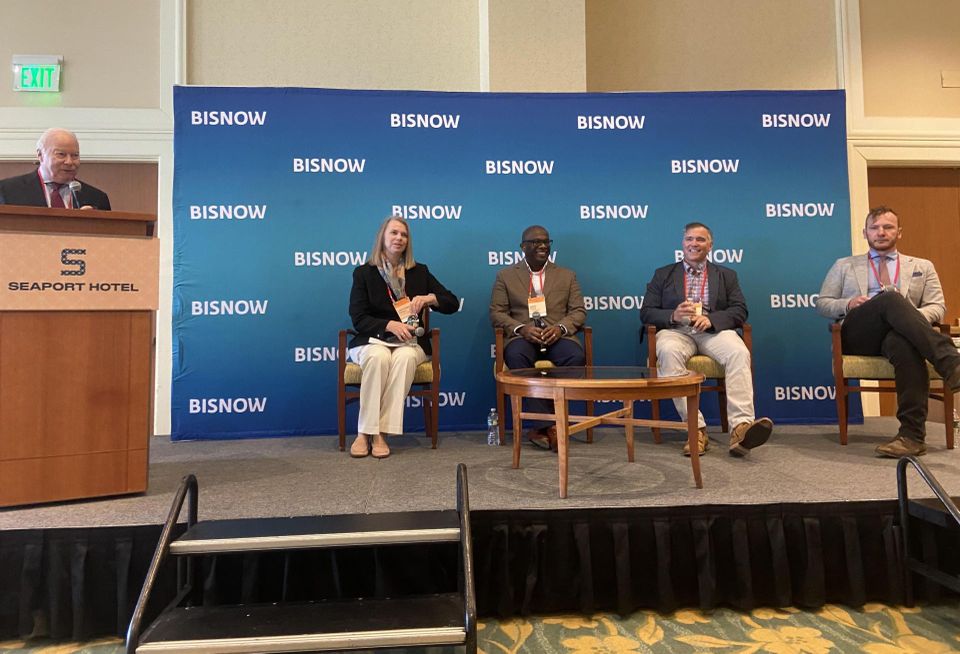 Bernkopf Goodman's Peter McGlynn, The Davis Cos.' Gretchen McGill, CV Properties' Andy Felix, Samuels & Associates' Kevin Luczkow and Stack + Co's Joshua Brandt.
