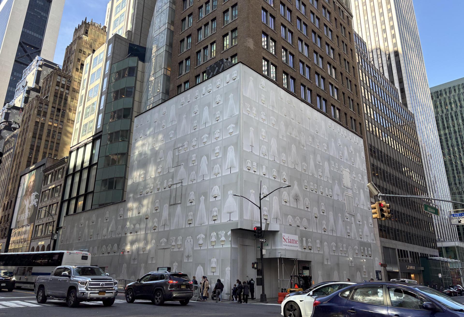 The LVMH Tower, where a Dior flagship is being built out. 590 Madison Ave., on the market for $1.1B, occupies another corner in the intersection. The LVMH Tower, where a Dior flagship is being built out. 590 Madison Ave., on the market for $1.1B, occupies another corner in the intersection.