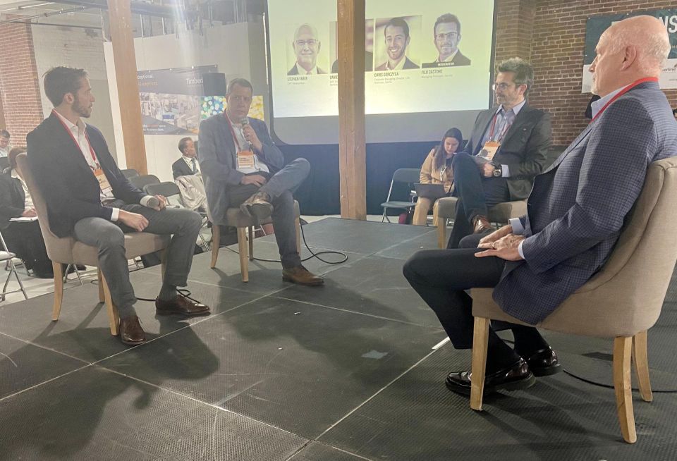 Savills' Chris Gorczyca, Berkeley Investments' Daniel McGrath, Jacobs' Filo Castore and Related Beal's Stephen Faber.