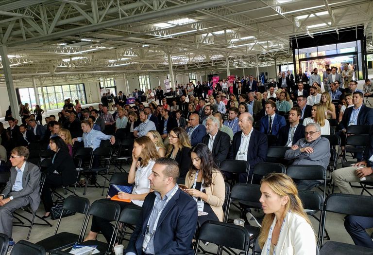 More than 250 people attended Bisnow's Future of Los Angeles Office at Tishman Speyer's 555 Aviation building in El Segundo