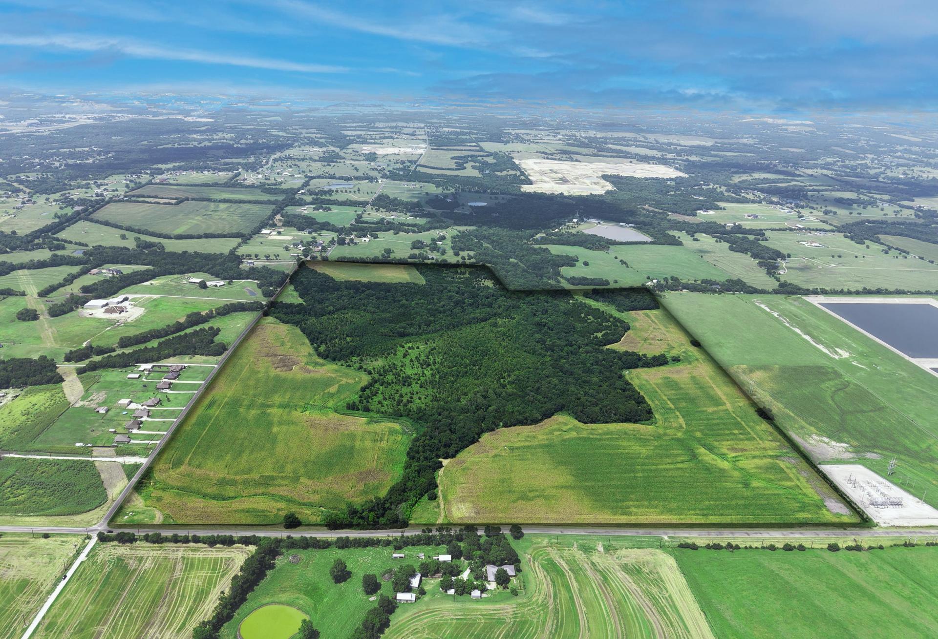 Aerial view of Howe. 