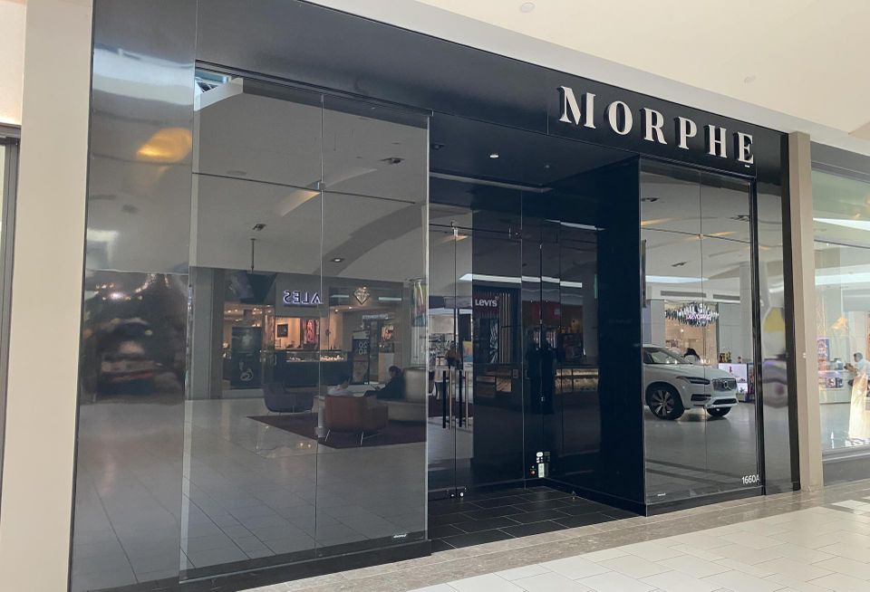 A closed Morphe storefront at the Dadeland Mall in Florida.