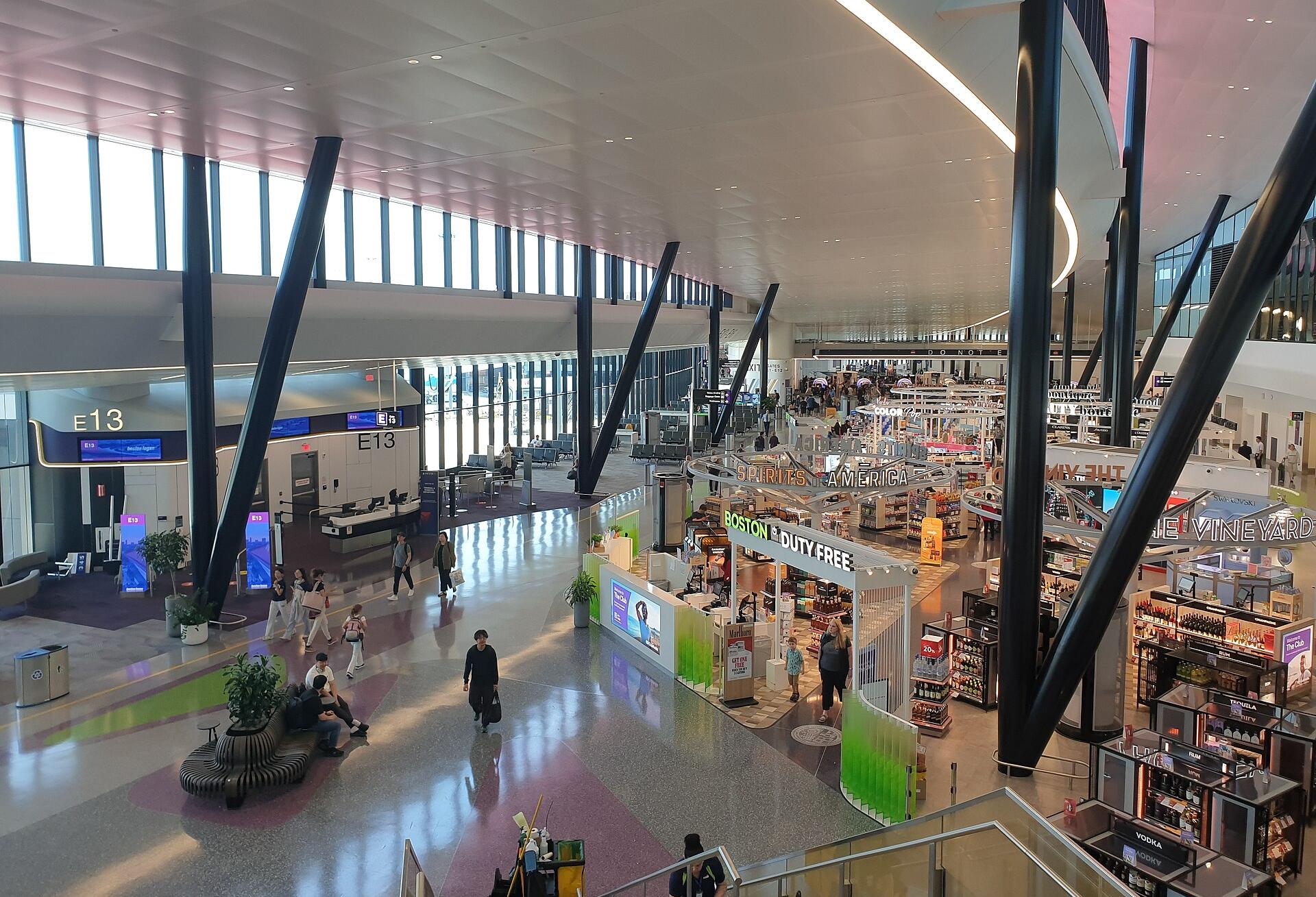 Terminal E at Boston Logan International Airport.