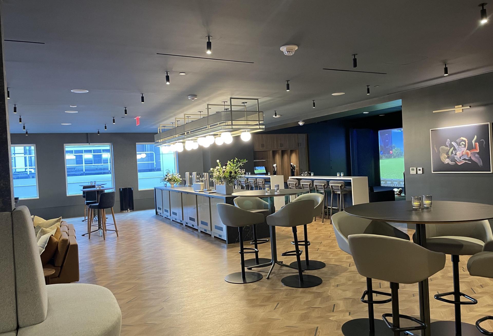 One Lincoln's seventh floor amenities center includes a game room, a Town Hall meeting space and several conference rooms.