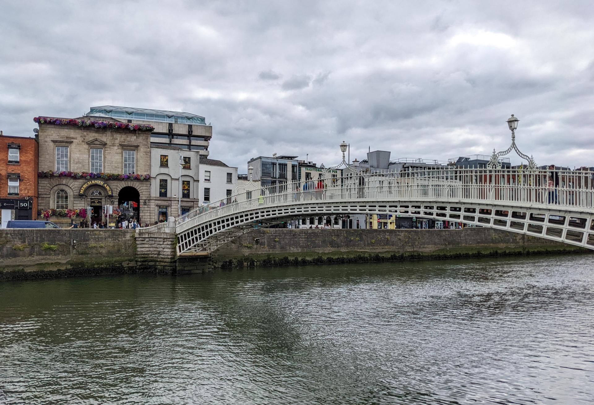 Bridge over River Liffey in Dublin