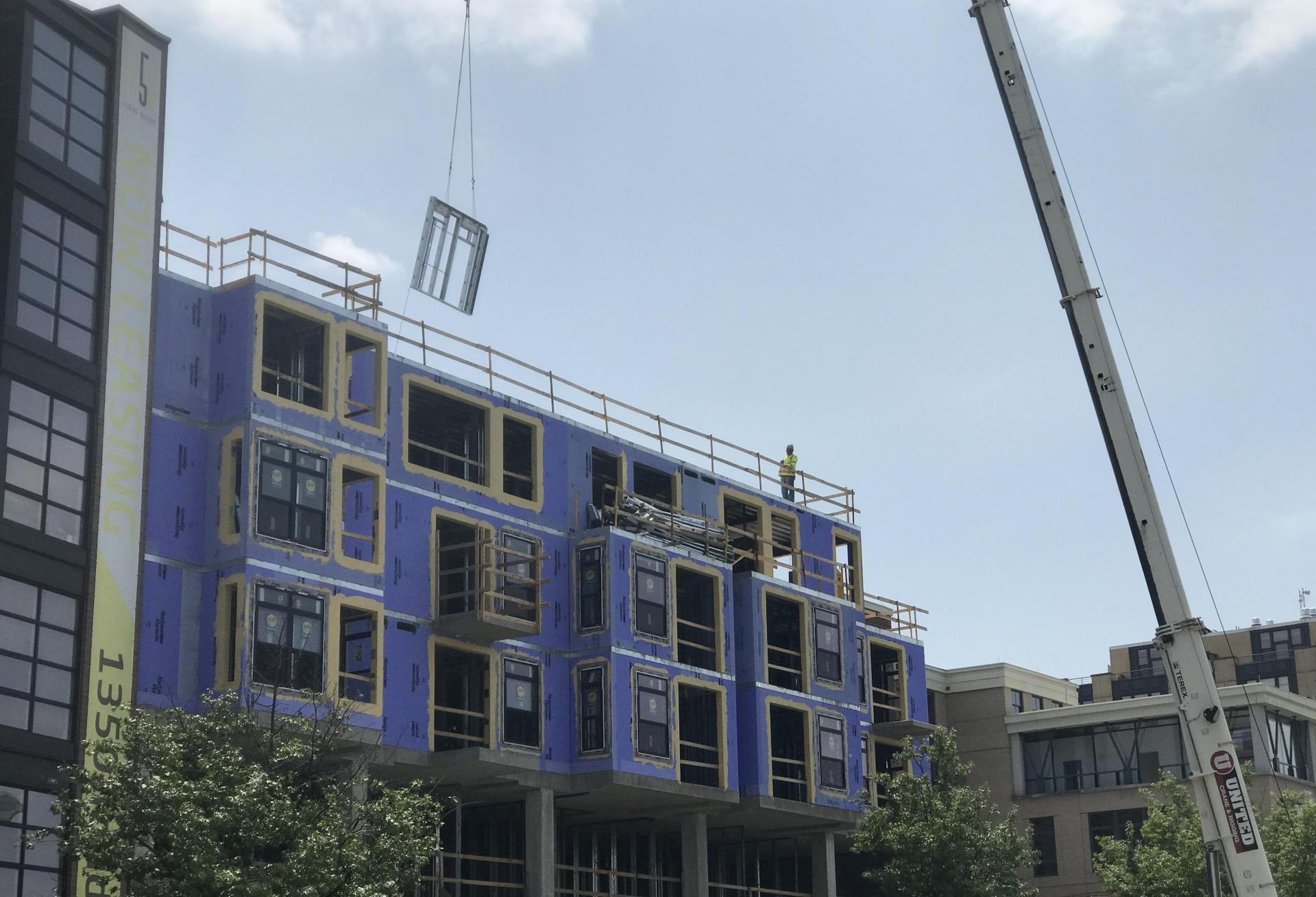 An Ellisdale construction project using light gauge metal 