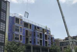 An Ellisdale construction project using light gauge metal 