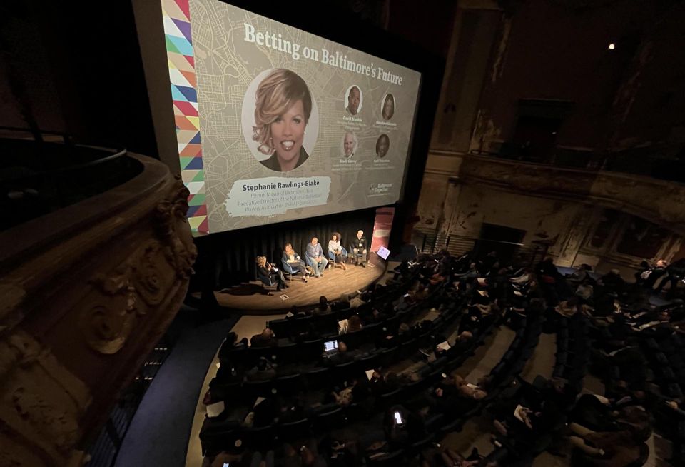 Developers and business leaders spoke on a panel, moderated by former Mayor Stephanie Rawlings-Blake, about why they're investing in Baltimore. The panel part of the Baltimore Development Corp.'s summit on its new economic development strategy Baltimore Together.