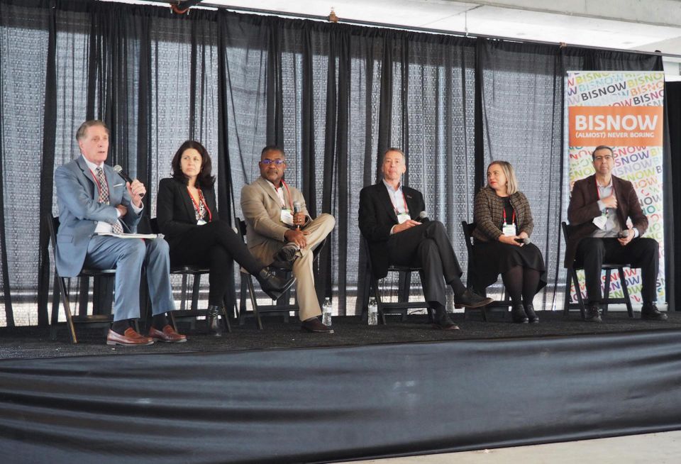 Association of University Research Parks CEO Brian Darmody, George Mason University Institute for BioHealth Executive Director Amy Adams, NFP Senior Advisor Ken Jenkins, Montgomery County Economic Development Corporation Senior Vice President Brad Stewart, Maryland Department of Commerce Life Sciences Director Ulyana Desiderio, Ellume USA President Jeff Boyle