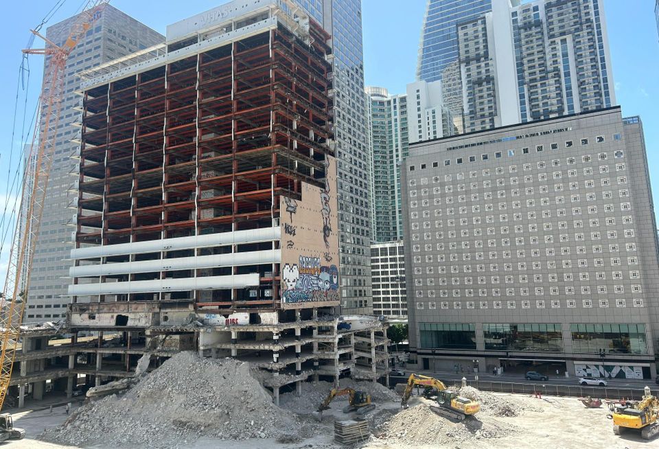 Construction Work In Downtown Miami
