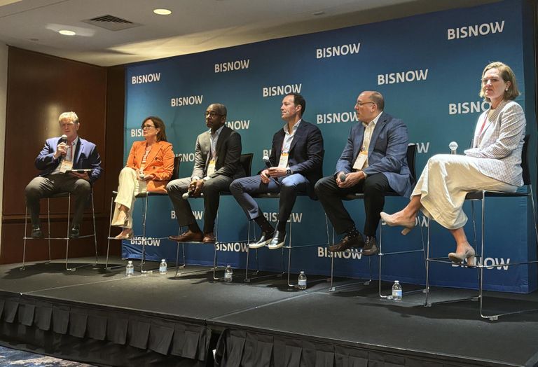 MCB Real Estate Managing Partner Drew Gorman, Federal Realty Investment Trust Eastern Region President Wendy Seher,  Acadia Realty Trust Chief Investment Officer Reginald Livingston, Regency Centers SVP Jack Devilliers, JLL Senior MD Jose Cruz, ShopCore Properties COO Lauren Holden