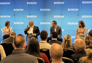 Griffith Properties' Marci Loeber, Cushman & Wakefield's John Boyle, WeWork's Nick DeMarinis and Analog Devices' Brenda Rappaport.