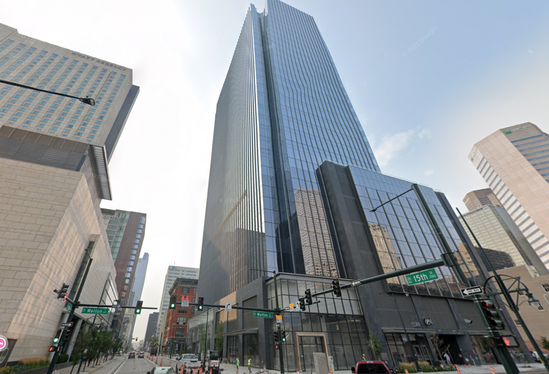 Block 162, a 595K SF office building located at 675 15th St. in Denver.