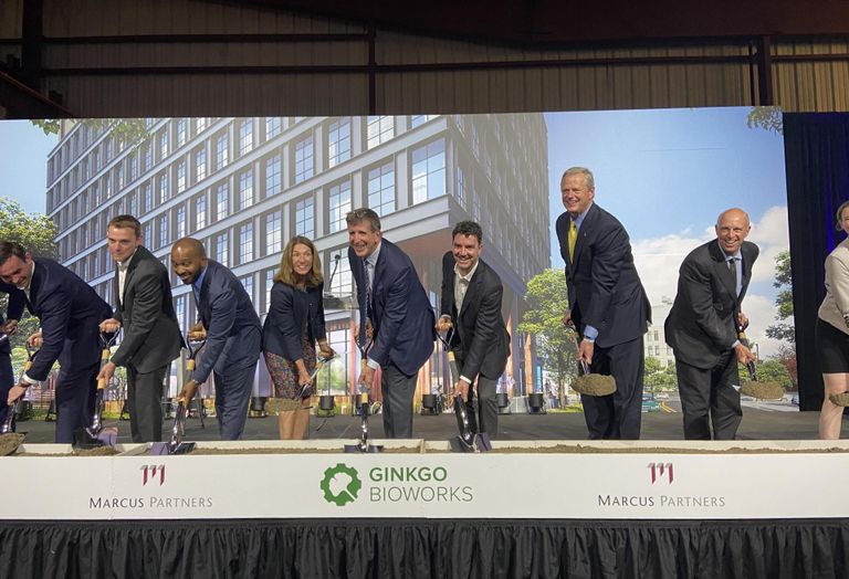 Marcus Partners celebrated start of construction at the site of the Foundry at Drydock, a new life sciences building in the Seaport. 