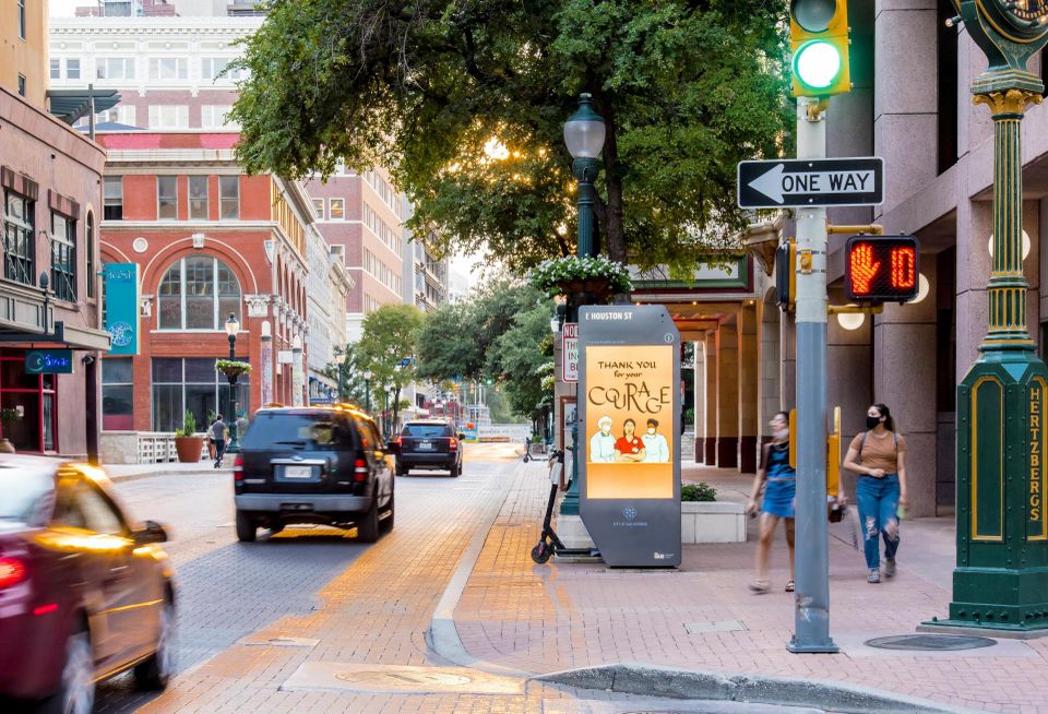 IKE Smart City interactive digital kiosk in San Antonio