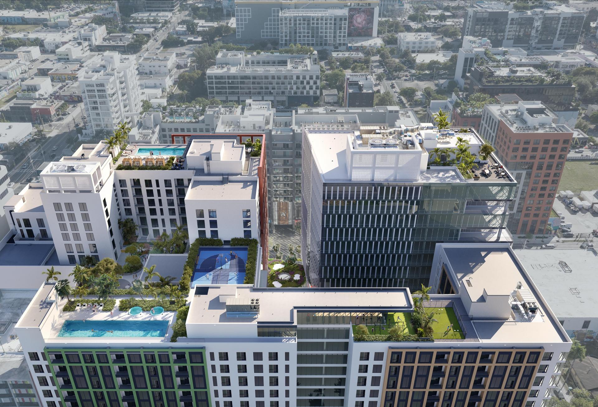 Wynwood Plaza Roof mixed-use development in Miami