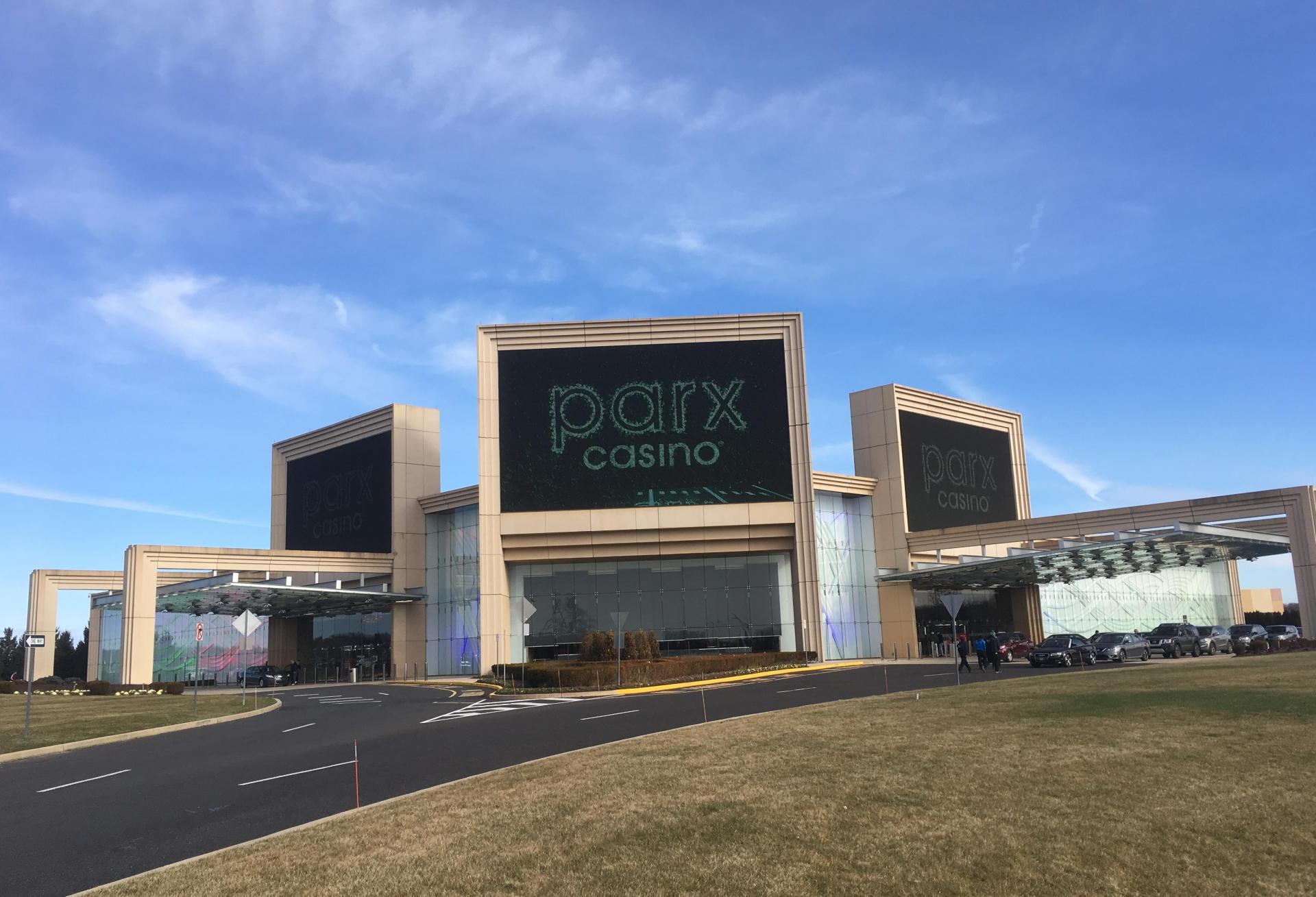 Entrance to Parx Casino. Sonya Swink downloaded from Wikimedia on June 26, 2024. https://commons.wikimedia.org/wiki/File:Parx_Casino_main_entrance.jpeg#/media/File:Parx_Casino_main_entrance.jpeg