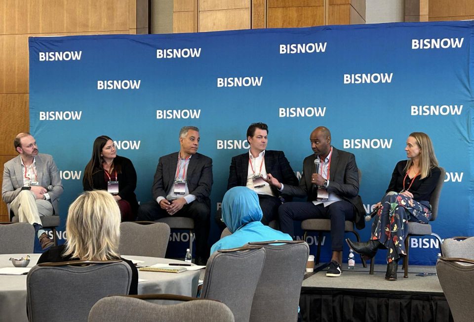 Panelists speak at Bisnow's Denver Hospitality, Mixed-Use and Retail Summit