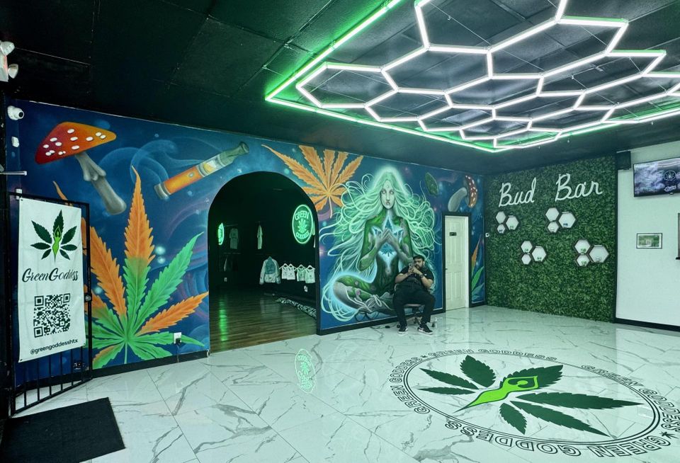 Interior of Houston-based cannabis store