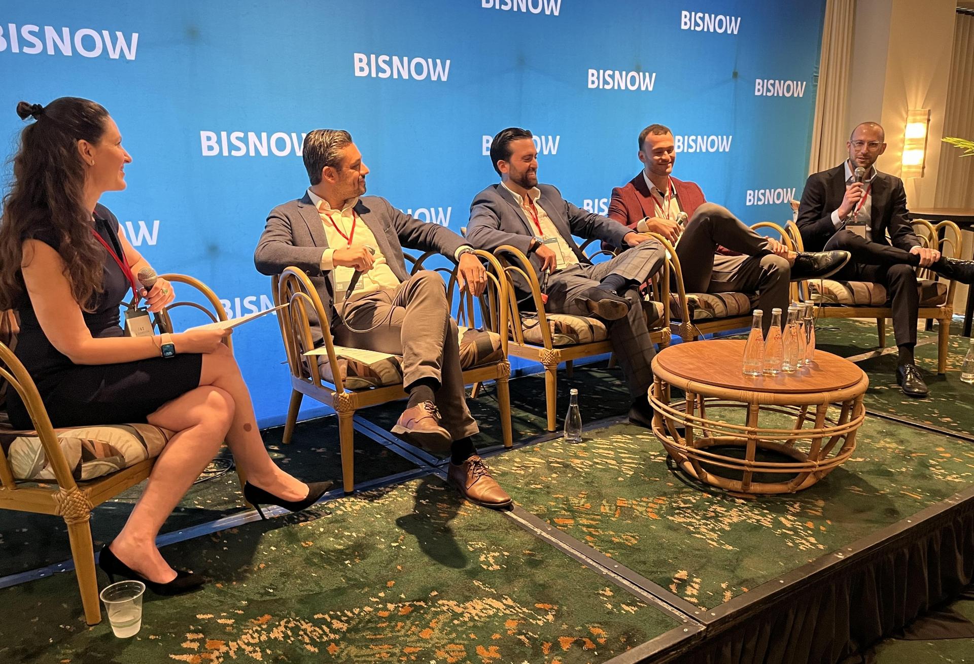 Annual Housing Summit Miami Second Panel Shrinkflation with Bilzin Sumberg’s Alexandra Lehson, Dansker Capital Group’s Andrew Dansker, North Developments Arturo Vidal, Eden Multi-Family’s Marc Chasin and Pensam Capital's Noah Miller.