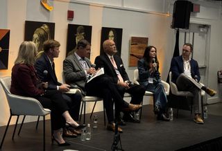 TA Realty's Lisa Strope, Greystar Real Estate Partners' Austin Smyth, McDermott, Quilty, Miller & Hanley's Joe Hanley, Legal 1031 Exchange Services' Joe Bonavita, The Collaborative Cos.' 
Laura Gollinger and Institution for Savings' Mark Zink.