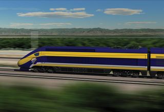Rendering of California's high speed rail 