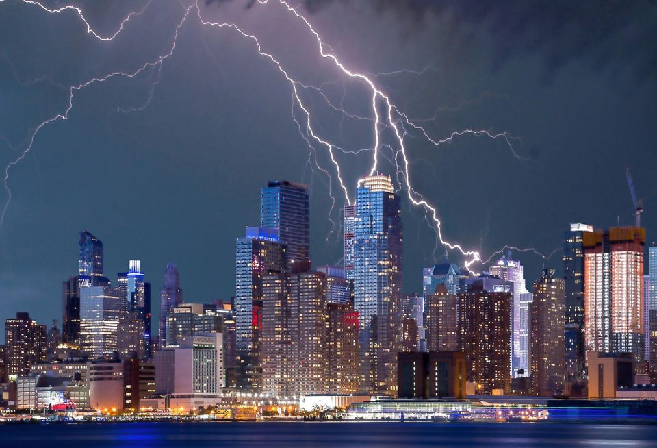 New York During Lightning Storm