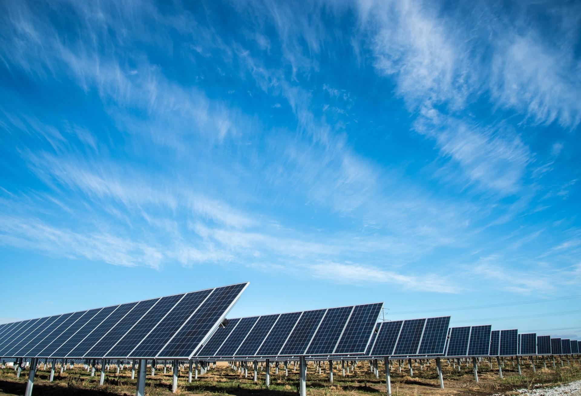 solar panels solar farm renewable energy