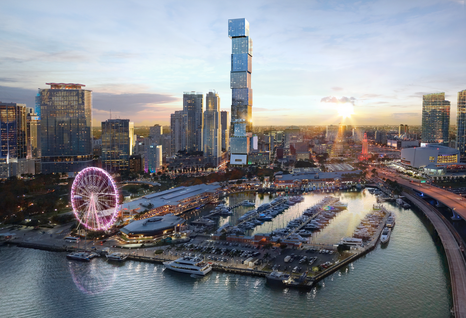 The Waldorf Astoria Residences in Miami is set to be Miami's first supertall after landing a $668M construction loan.