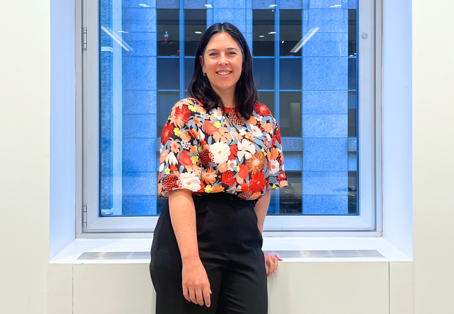Sydney Mainster, Durst Organization's vice president of sustainability and design management, who has pioneered the recycling of architectural glass in New York.