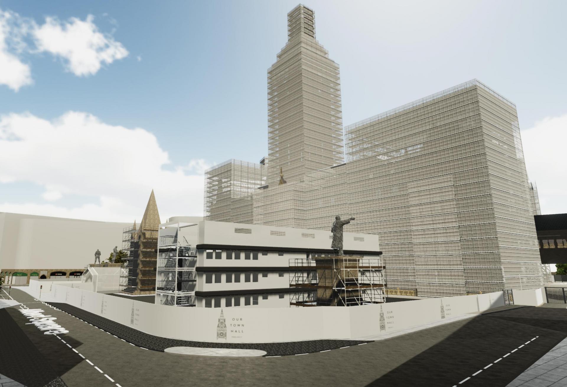 Albert square manchester town hall refurbishment june 2019