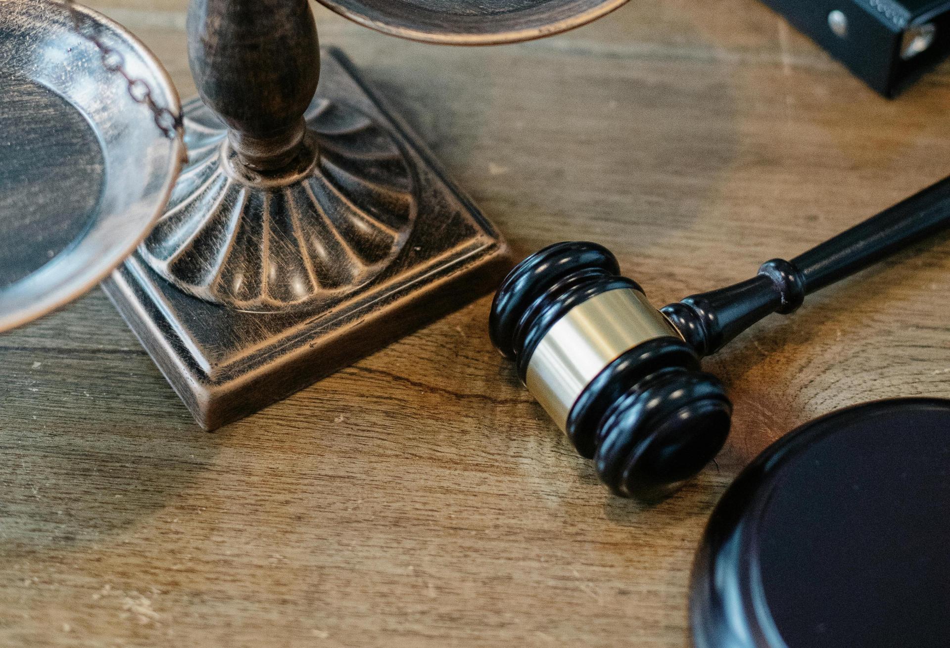 Gavel Scales of Justice Court Case 