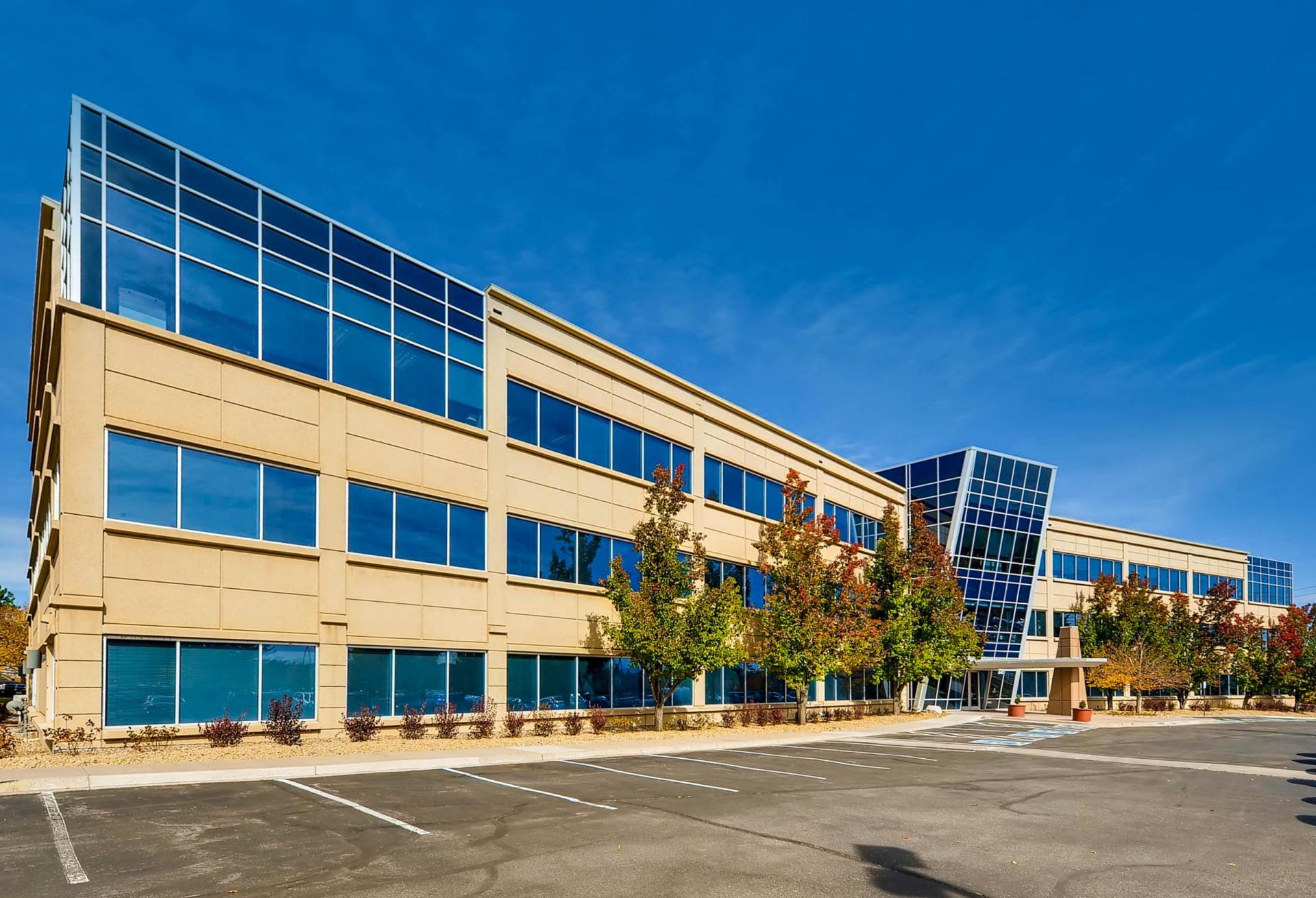 A high-resolution photograph of the medical office building