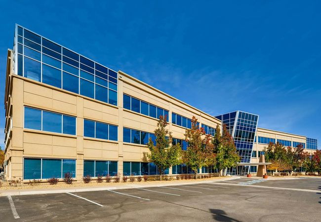 A high-resolution photograph of the medical office building