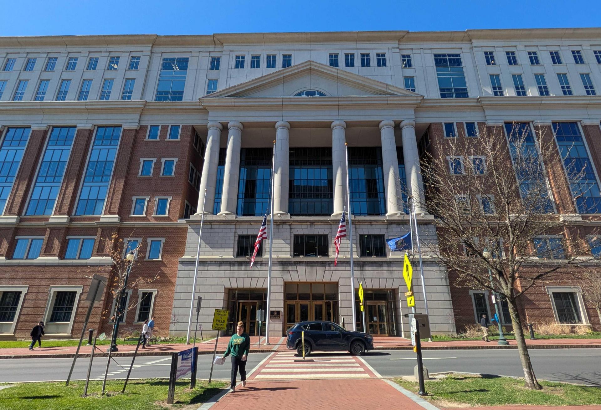 The Chester County Justice Center, where Wednesday's hearing was held. 