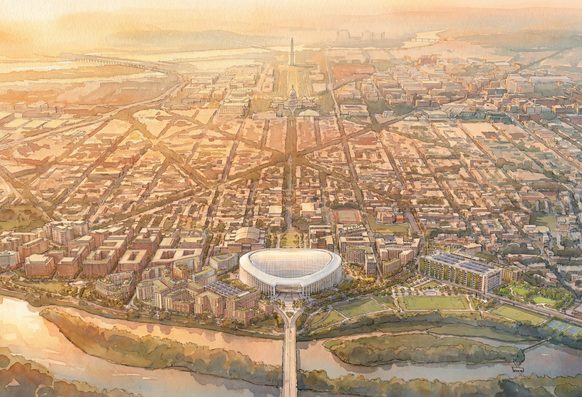 D.C. Reveals Vision For RFK Campus With Up To 6,500 Homes