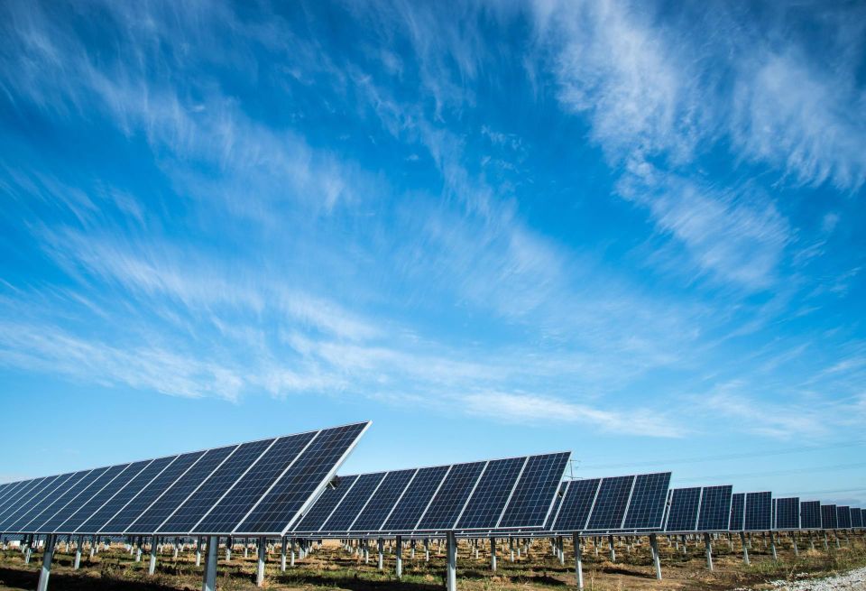 solar panels solar farm renewable energy