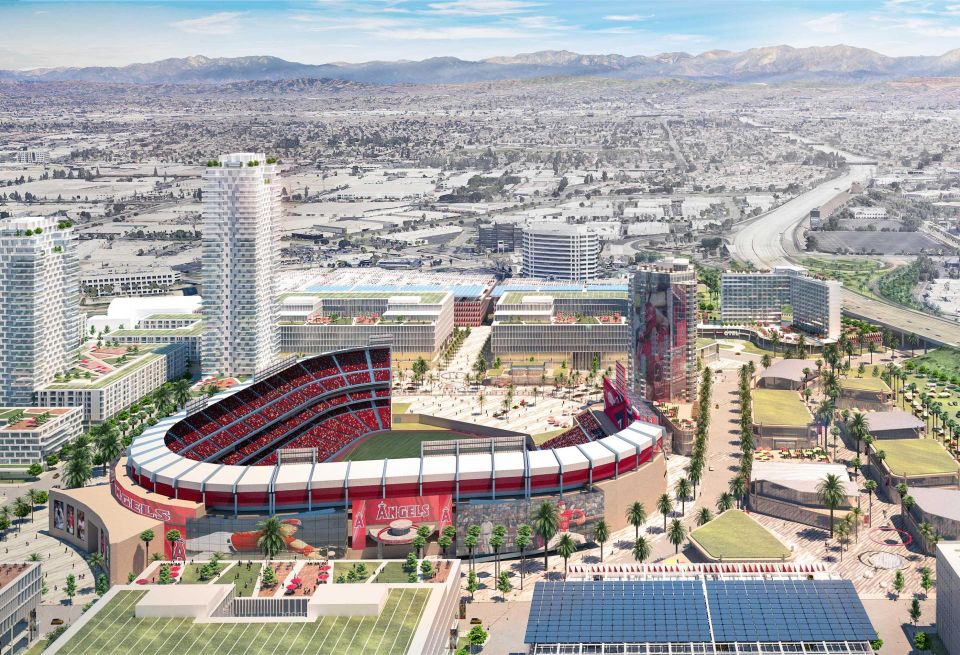 Rendering of Angels development plans in Anaheim