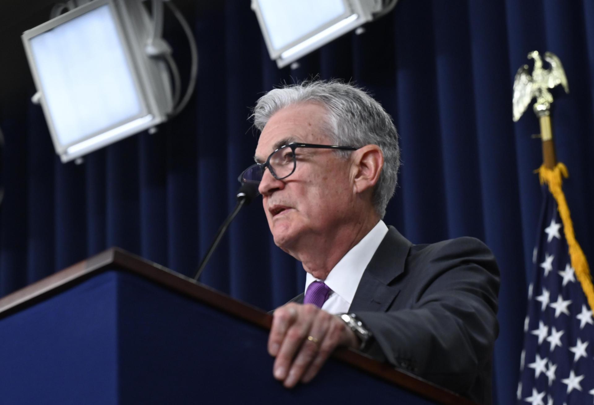 Federal Reserve Chair Jerome Powell Answers Reporters' Questions In July 2023.