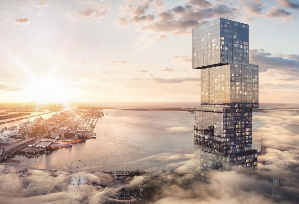 Rendering of The Waldorf Astoria Hotel & Residences Miami